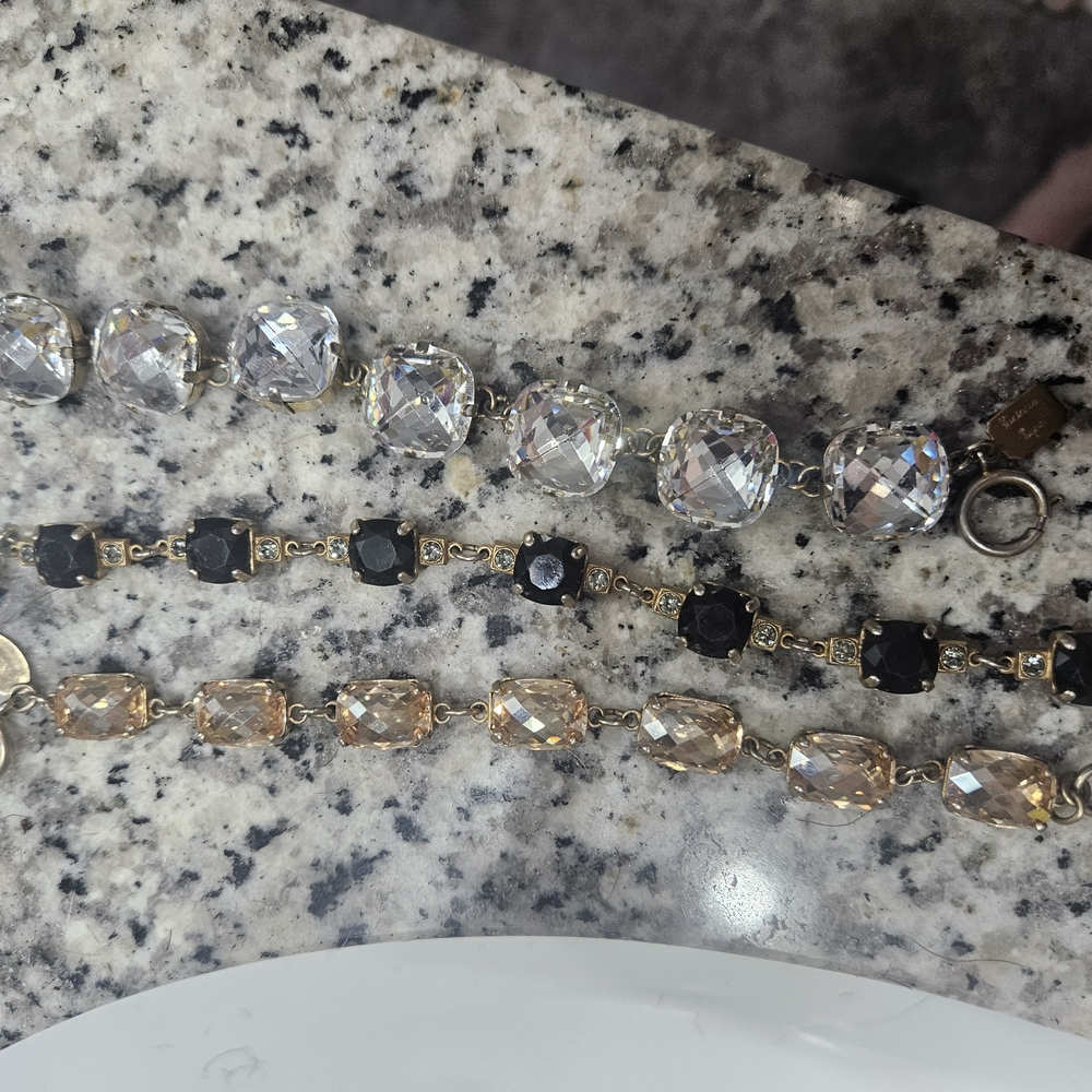 Elegant Gold and Black Bracelet Set